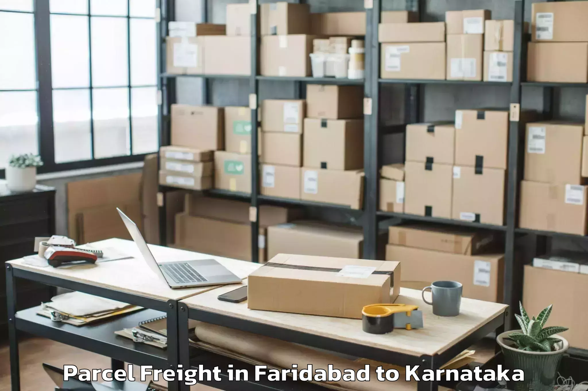 Top Faridabad to Aurad Parcel Freight Available